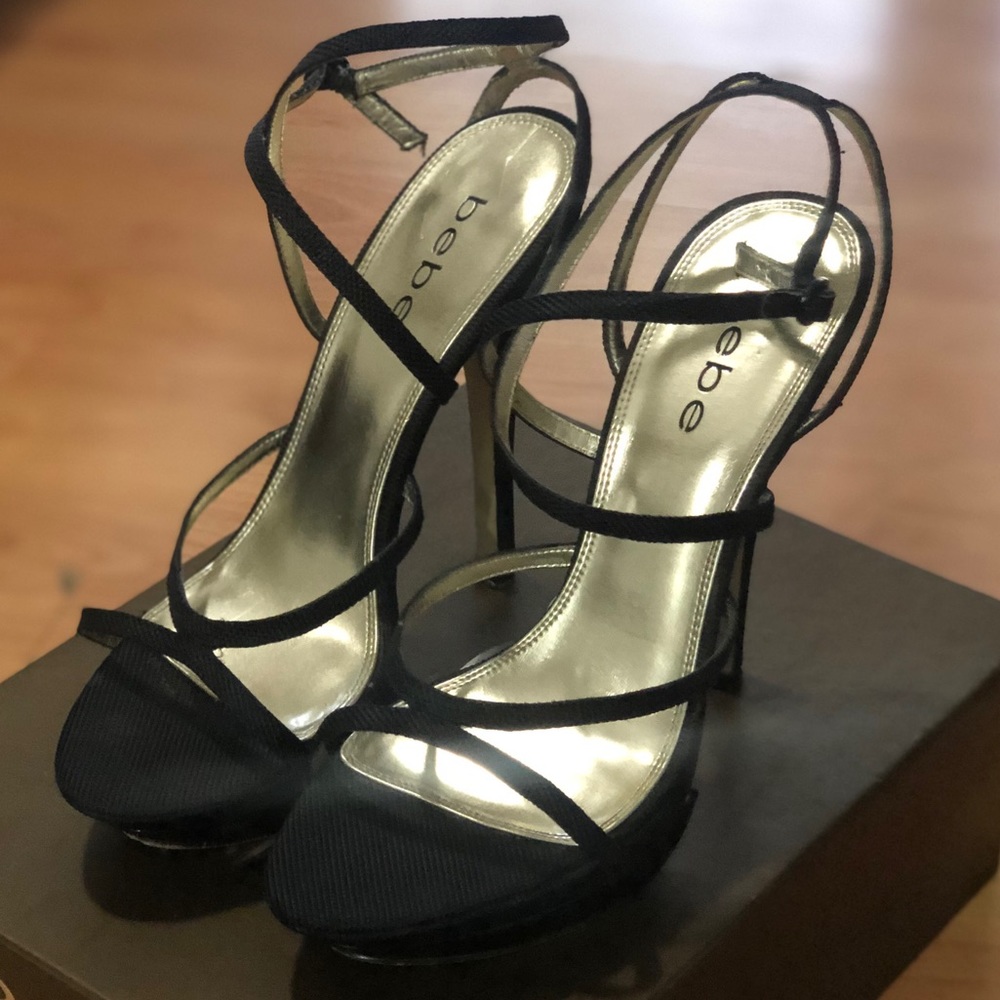 Blk bebe heels size 10